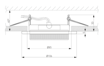 Точечный светильник 1035 GX53 WH белый Elektrostandard