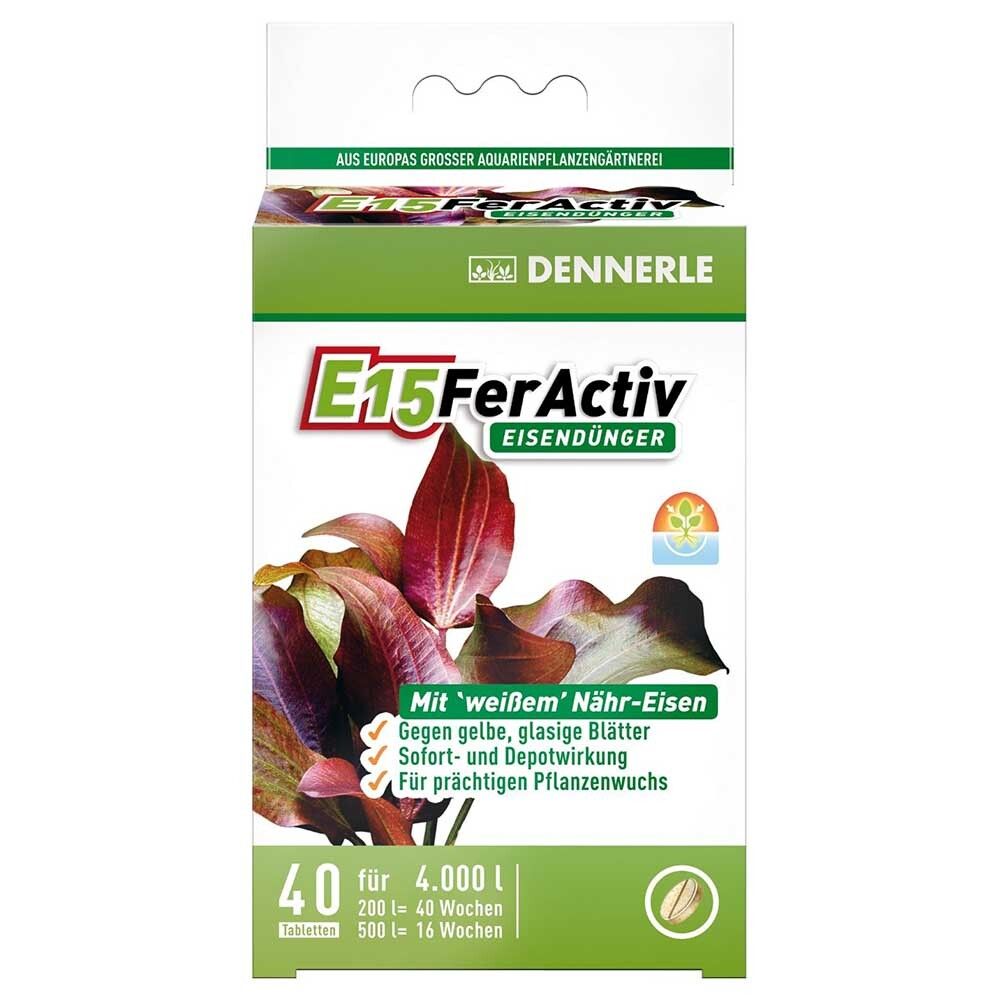 Dennerle E15 FerActiv 40 шт - таблетки для растений с железом (на 4000 л)