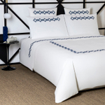 Постельное белье Frette Twist Embroidery Navy/Nautico Blue (240 х 220 см)