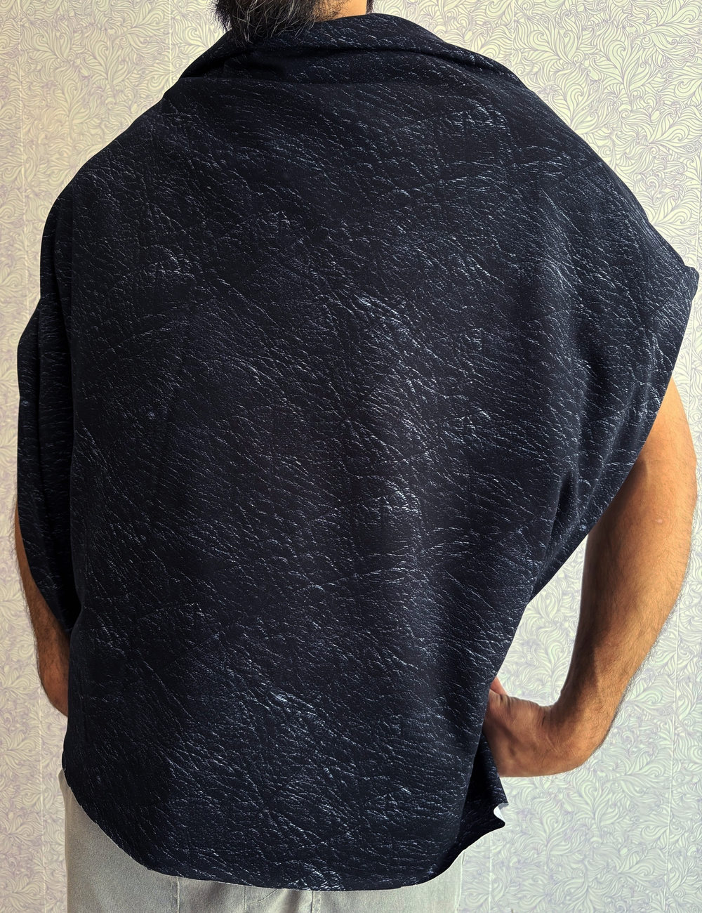 ЧЕРНАЯ КОЖА - Кулирка с лайкрой, компакт пенье (ДЖ69 Маша)