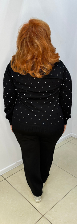 Джемпер в горошек