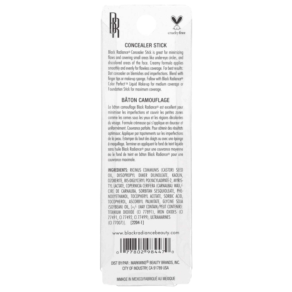 Black Radiance, консилер-стик, CA8003, темный, 5,1 г (0,18 унции)