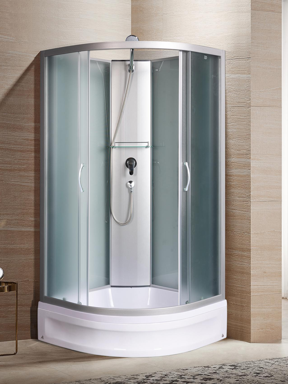 Душевая кабина RIVER NARA Б/К 100/24 МТ 100x100x206 10000002998 Универсальная Четверть круга