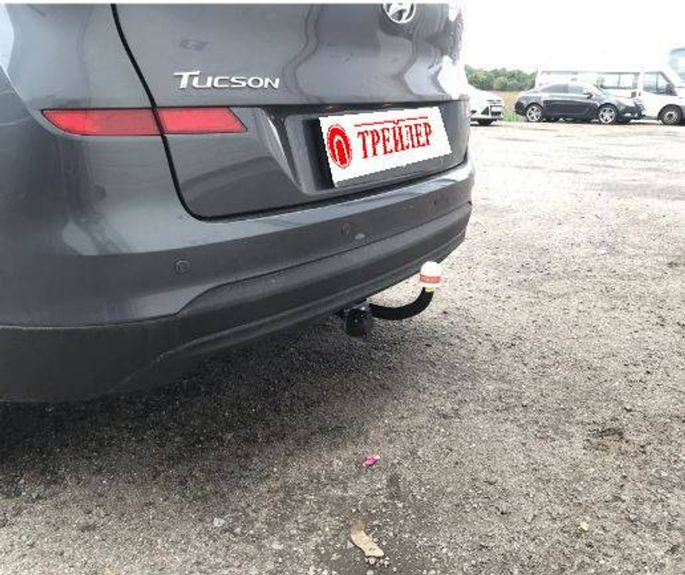 Фаркоп Hyundai Tucson рестайл 2015-2018, 2018-2021, Kia Sportage рестайл 2015-2018, 2018-2022, условно-съемный,(без электрики) Трейлер.7251