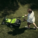 Аккумуляторная газонокосилка Greenworks G40LM41K4 40В (1 x 4 Ач, ЗУ) нож 41 см, 2504707VB