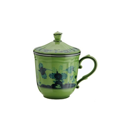 Кружка с крышкой Oriente Italiano Malachite (400 мл)