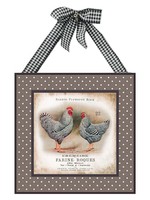 Картины на стену для интерьера набор 4 шт панно для кухни "Ферма" 20*20 см