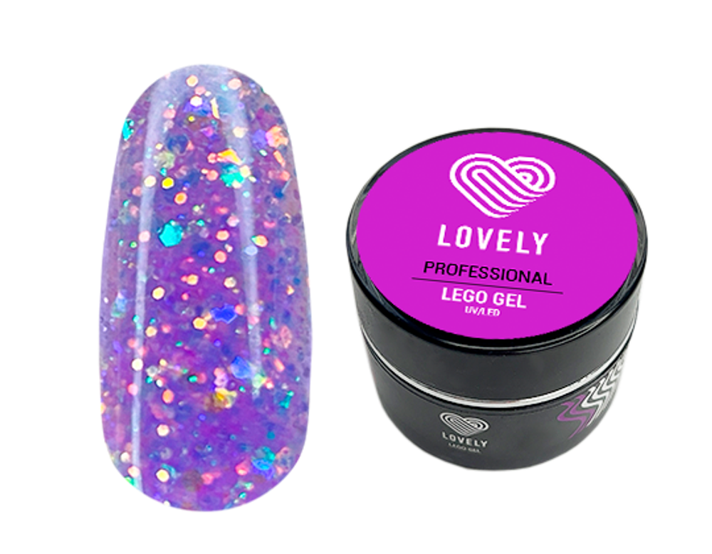 Гель для наращивания и укрепления Lovely, Lego Gel Mermaid Alana, 15 гр