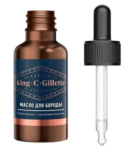 KING C. GILLETTE Масло для бороды 30мл