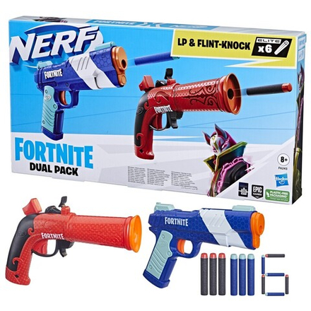 Hasbro Nerf - Две пусковые установки Fortnite LP и Flint-Knock + стрелы F6243 / артикул   F6243  / GTIN 5010996113382