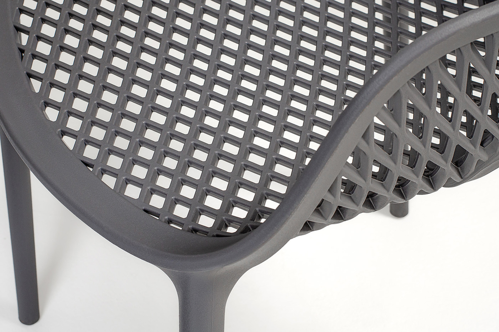 "Беллини" стул пластиковый, цвет темно-серый
