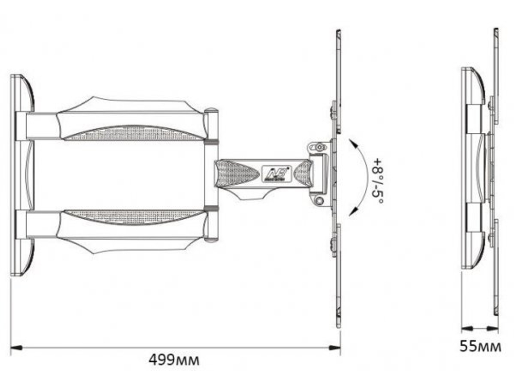 Наклонно-поворотный кронштейн NB NBP4