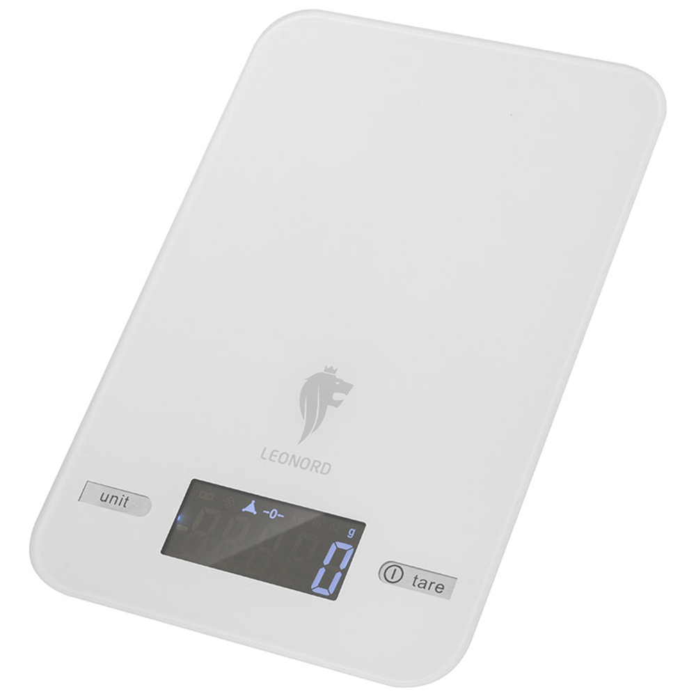Весы кухонные электронные LEONORD LE-17703 белые (111143)