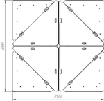 Песочница с крышкой для детской площадки "Кубик" Romana 057.37.00