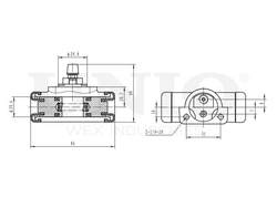 Цилиндр тормозной колесный UNIO BRC-20521
