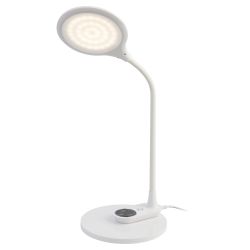 Настольный светильник ЭРА NLED-498-10W-W светодиодный со съемным основанием белый | Светодиодные настольные лампы