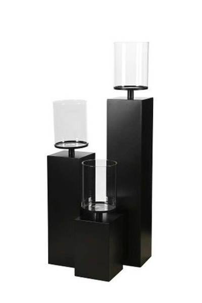 Набор из 3-х подсвечников "Шварц" 16x16xH49см/ 16x16xH74см/ 16x16xH99см