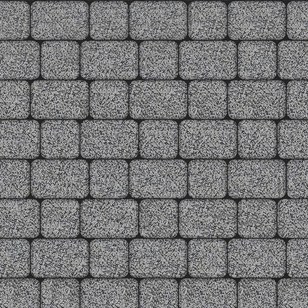 Тротуарная плитка КЛАССИКО - Гранит+ Серый с черным, комплект из 2 видов плит