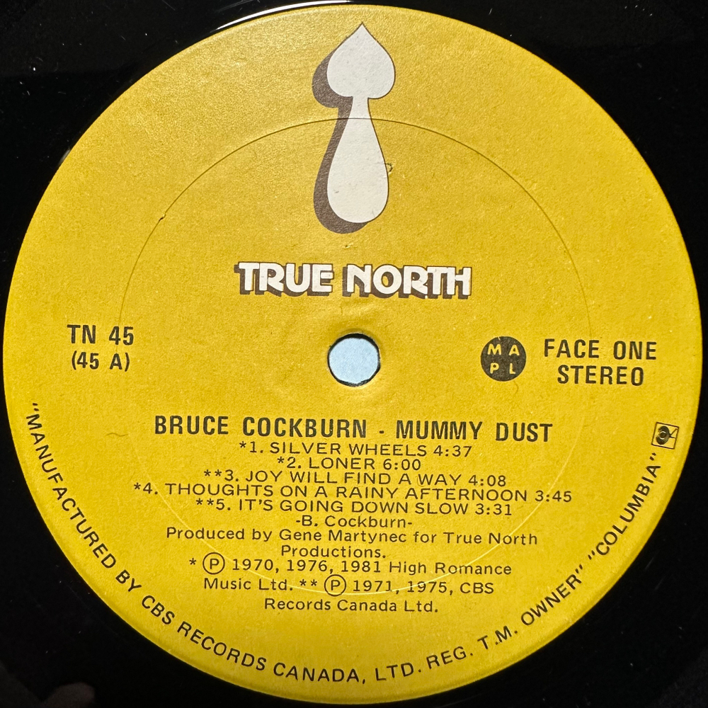 Bruce Cockburn - Mummy Dust (Канада 1981г.)