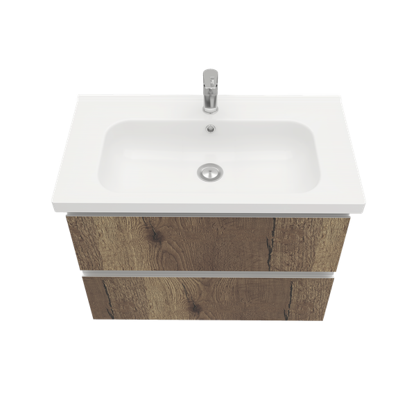 Тумба подвесная ELECTRA 80 под умыв-к Creavit Ideal 80, дуб Рока, LE-WCAB-80-222