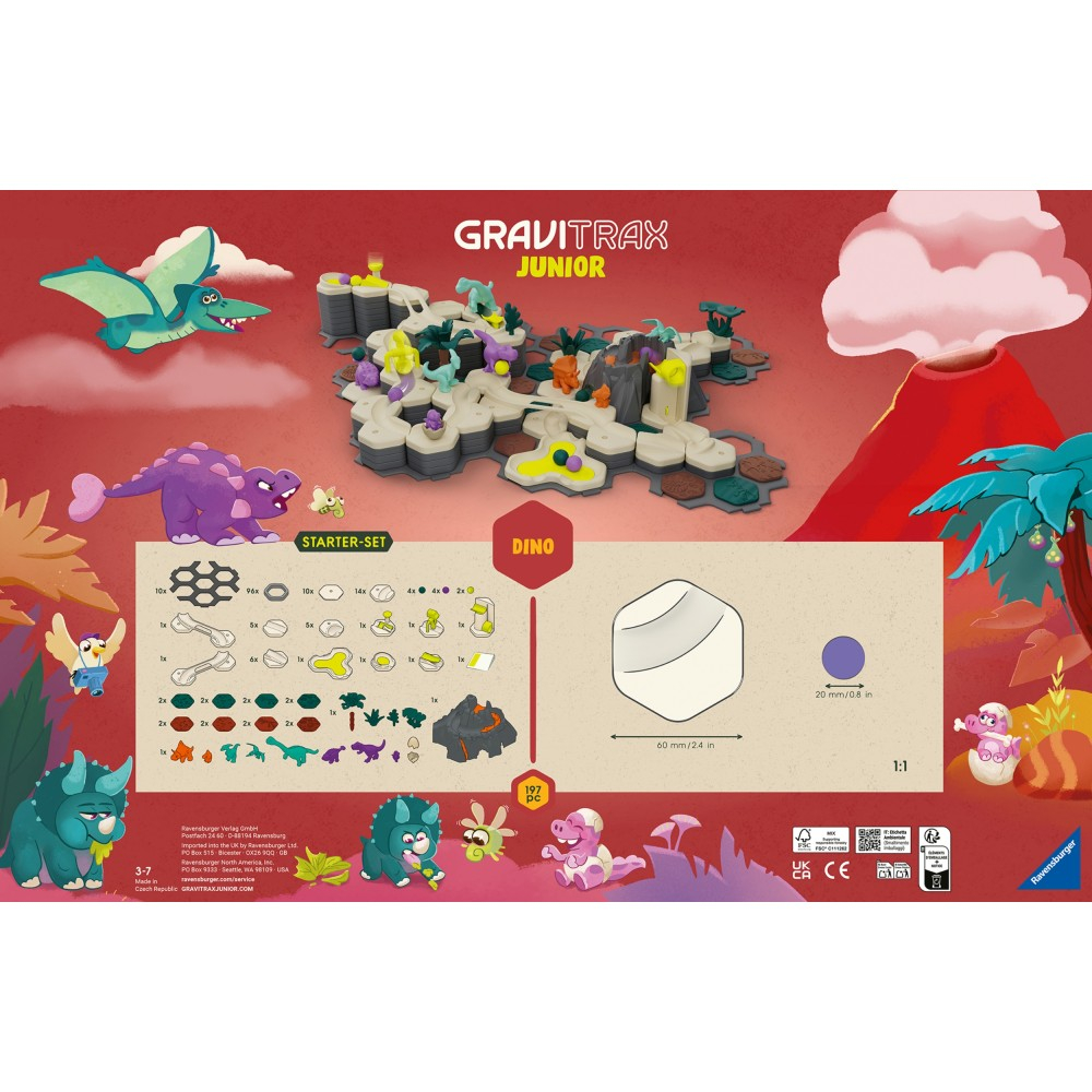 Ravensburger - GraviTrax JUNIOR - Стартовый набор Dino XXL 248452