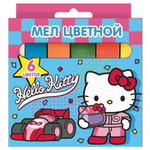 Мел 6цв. "Hello Kitty&friends" коробка с европодвесом (Центрум)