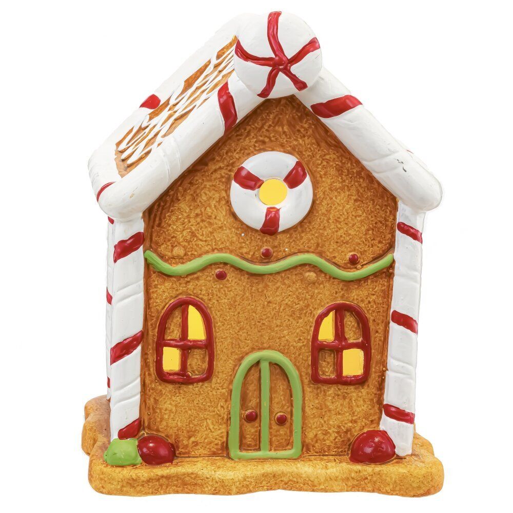 GAEM Фигурка декоративная с подсветкой "Домик пряничный", L10,5 W8,5 H14,5 см, (2хLR44), 2в.
