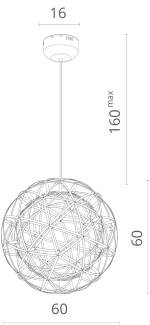 Подвесная люстра Divinare GALASSIA 1030/02 SP-92