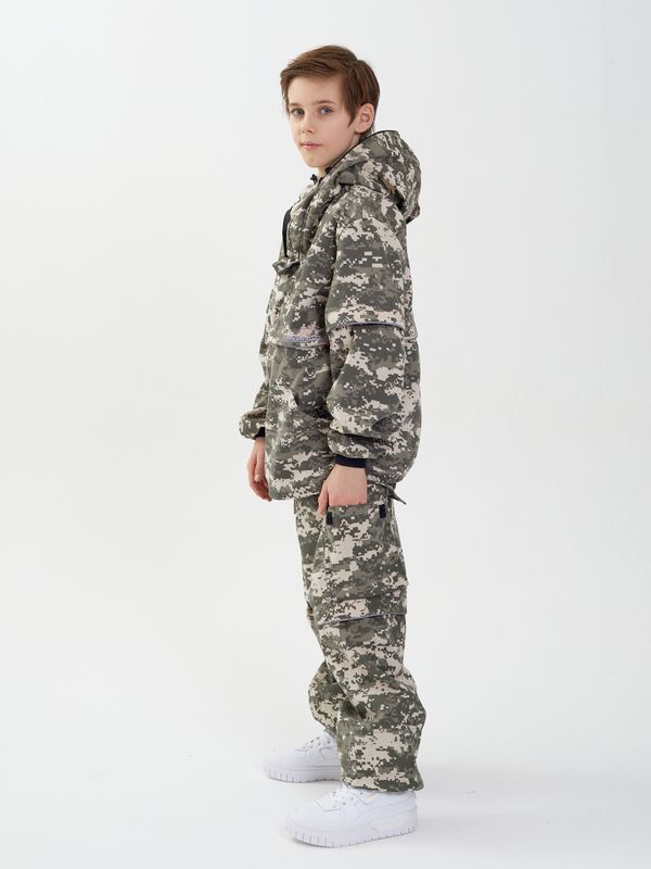 Костюм летний Антигнус-Детский ткань Твил-Пич цвет 128/2 (св. пиксель)