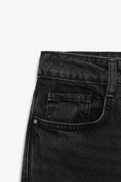 ZARA ДЖИНСЫ Z.02 STRAIGHT ANKLE С ВЫСОКОЙ ПОСАДКОЙ, ЧЕРНЫЙ