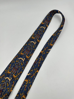 Галстук синий «Животные» Salvatore Ferragamo