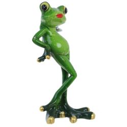 GAEM Фигурка декоративная "Лягушка", L7,5 W8 H16 см