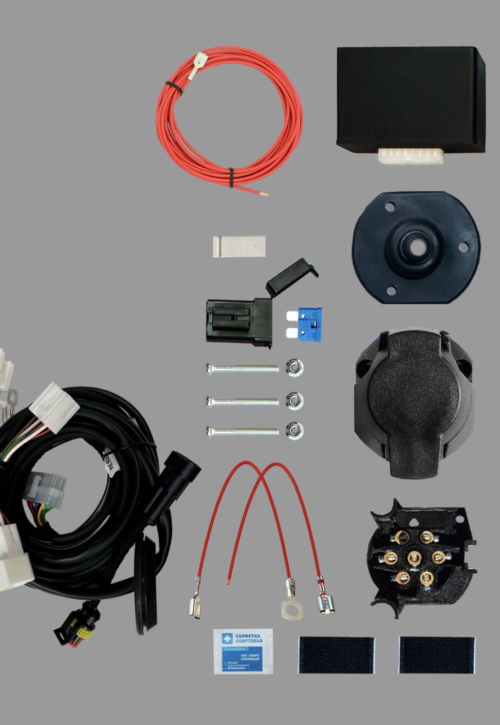 Комплект штатной электрики для фаркопа 7-pin Exeed TXL I рестайлинг 2021- с блоком - КонцептАвто KA SC 71 133 002