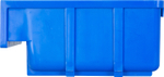 Ящик сплошной 170×105×80 мм, объем 1.43 л., арт.: 6001, синий, код: 10458
