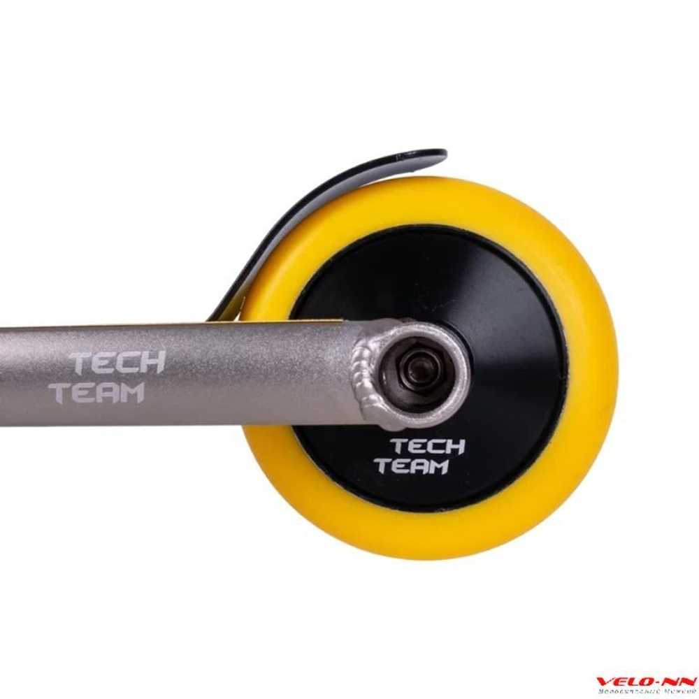 Трюковой самокат Tech Team DukeR 4.0 серый/желтый