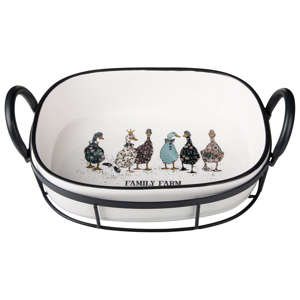 ФОРМА НА МЕТАЛ.ПОДСТАВКЕ LEFARD "FAMILY FARM" 30*19*9,5 CM