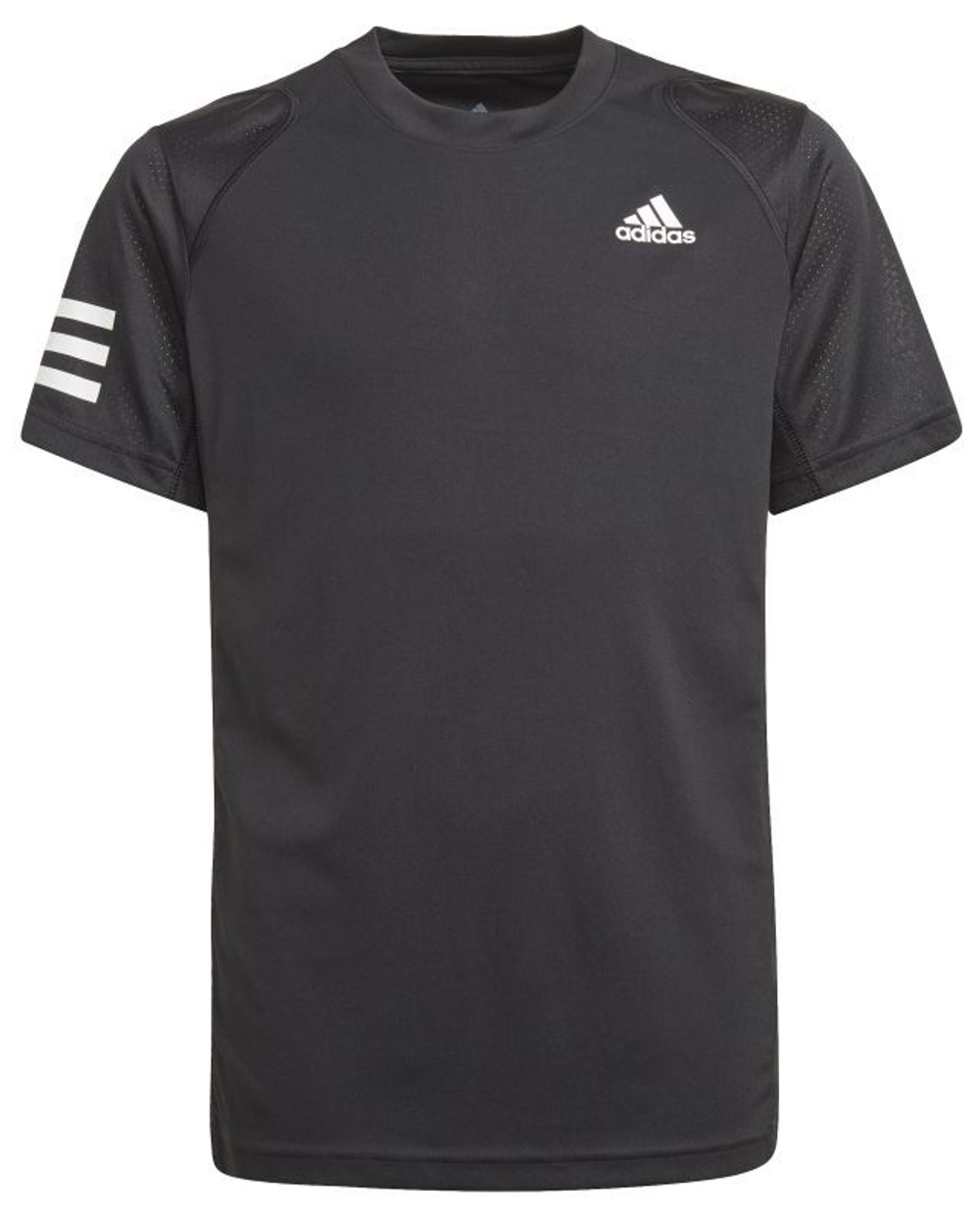 Футболка для мальчика теннисная Adidas B Club 3 Stripes Tee - black/white
