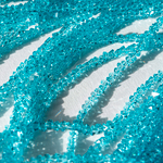 Хрустальные бусины в форме треугольника, оттенок "Бирюзовый", 2,5*3мм