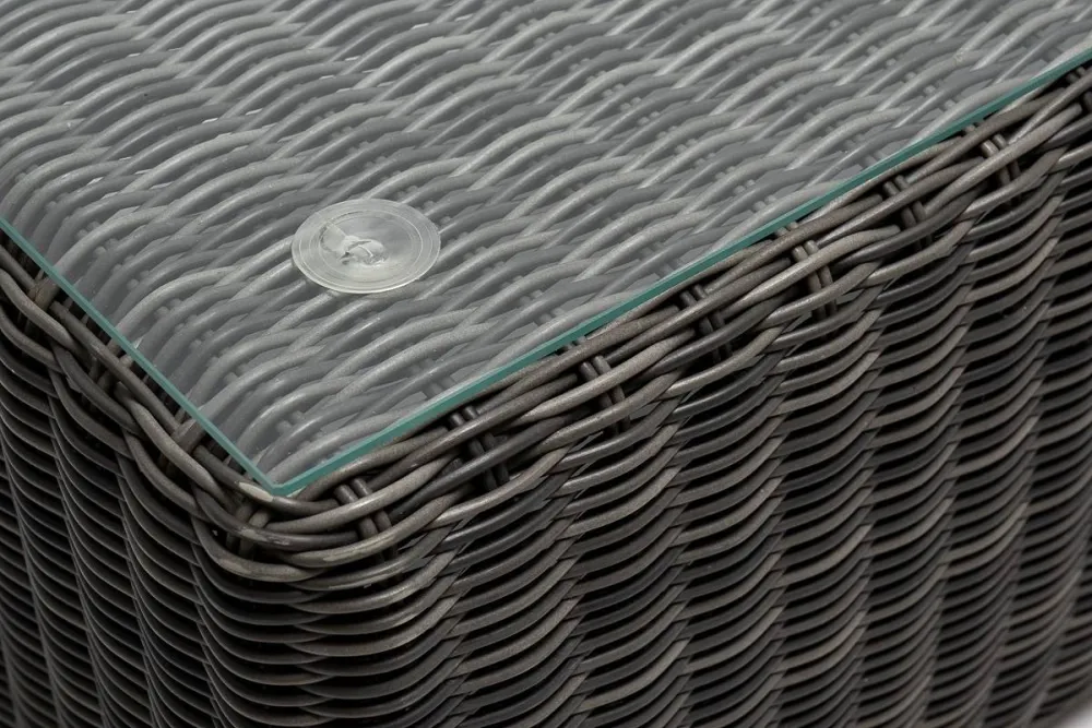 "Боно" лаунж-зона из искусственного ротанга, цвет графит