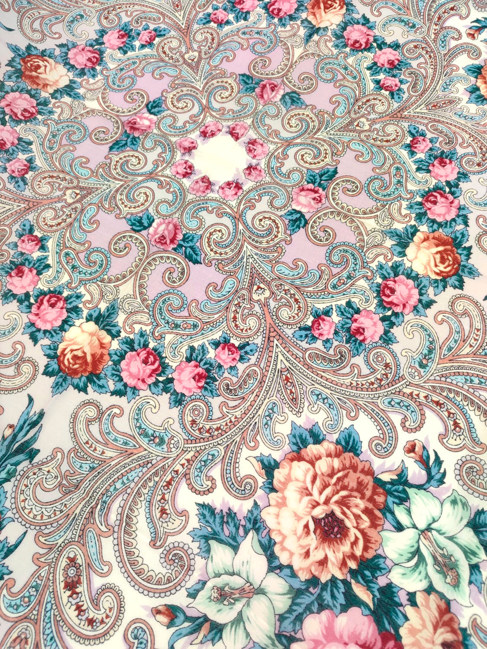 Павловопосадский платок Тайна сердца 1437-0