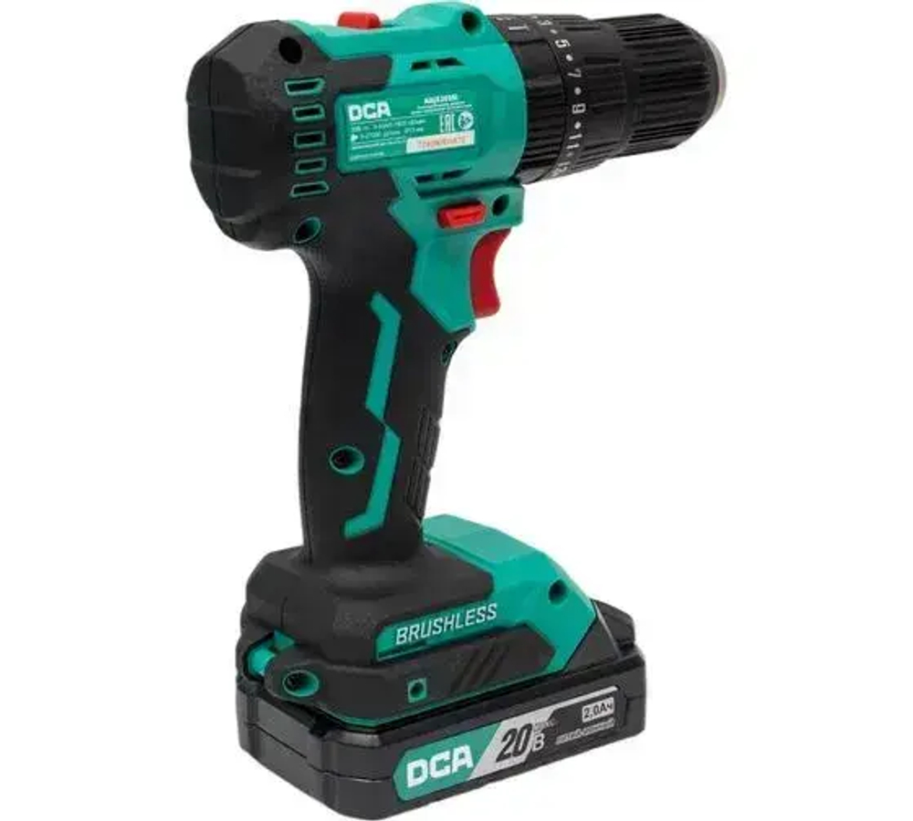 Дрель-шуруповерт, 32 мм, 20 В, 1800 об/мин, патрон - быстрозажимной, разноцветный