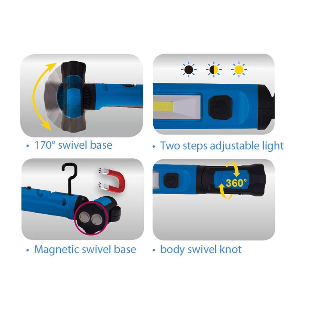 KING TONY (9TA33A) Фонарь светодиодный под капот автомобиля, Li-Ion, 1200 люмен