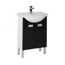 Тумба с раковиной Aquanet Адель 60 черный