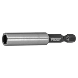 Адаптер для бит магнитный удлинитель (нержавеющая сталь) 60мм WURZ 3366-1