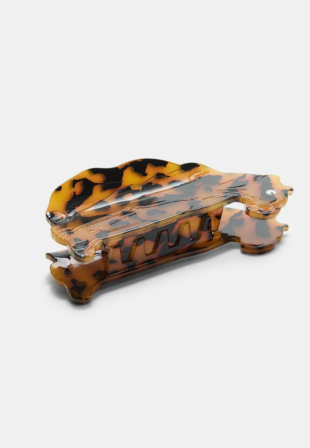 STRADIVARIUS Заколка для волос «Пантера» коричневый