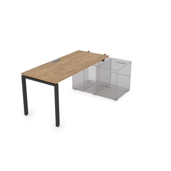 СПН-П.974 Стол рабочий прямолинейный для крепления на тумбу, начальный (1600*700*750)