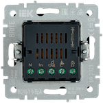 BRITE Кнопка звонка с индикацией для отелей 10А ВС10-1-9-БрА алюминий IEK