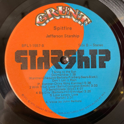Винтажная виниловая пластинка LP Jefferson Starship Spitfire (USA 1976)