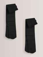 Колготки школьные для девочки Next 147-599, 2 шт., Черный, 80 ден