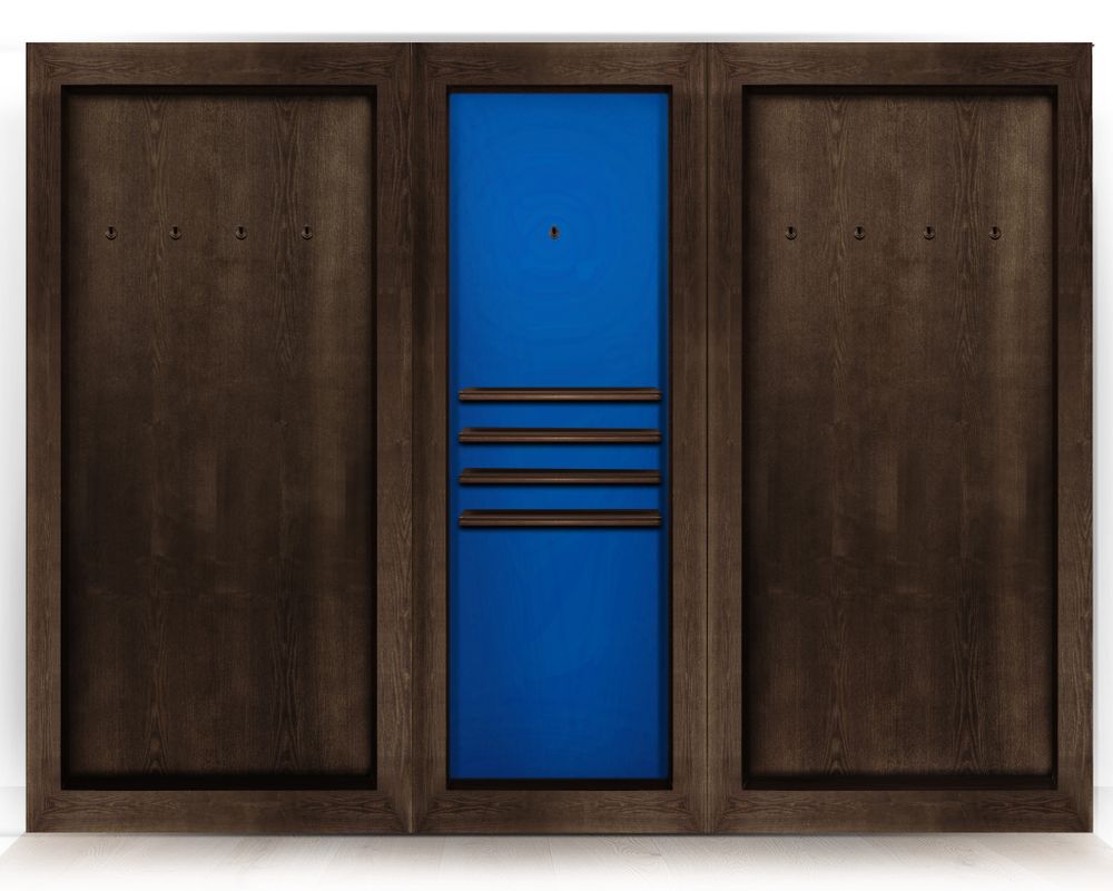 Киевница современная ясень мдф/шпон на 8 киев  (black-wood,Манчестер 70 yellow green)